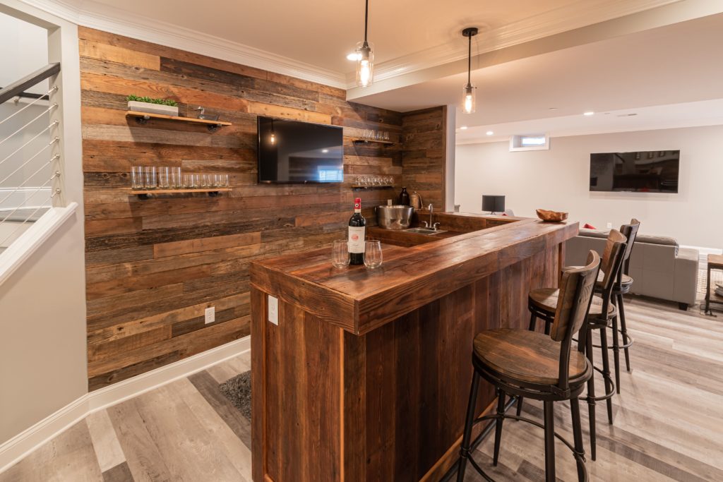 ultimate man cave basement renovation bar