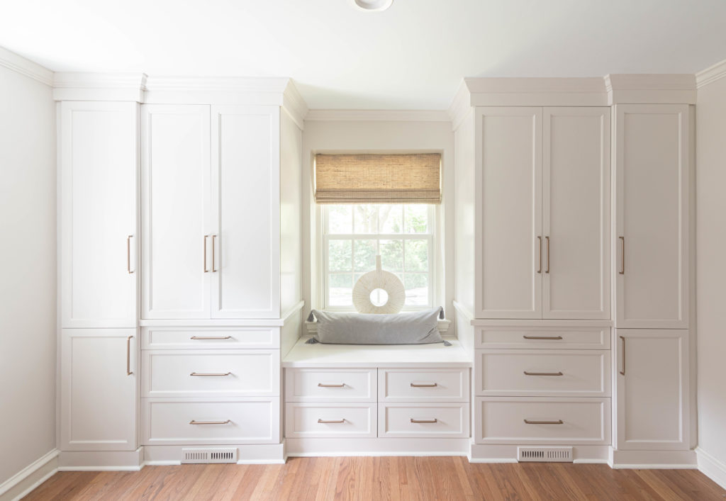 master bedroom custom cabinetry built in organizer